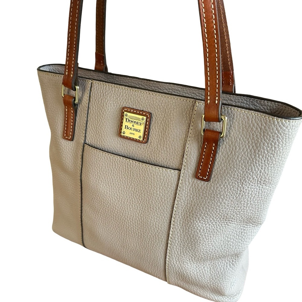 Dooney & Bourke Pebble Grain Small Lexington Tote Shoulder Bag Lavender - Picture 8 of 13